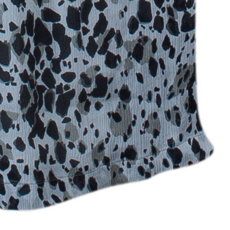 Pre Owned Burberry Grey Leopard Print Dress M