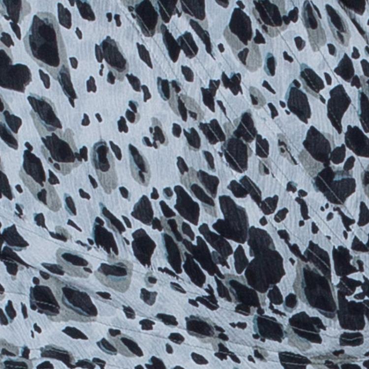 Pre Owned Burberry Grey Leopard Print Dress M