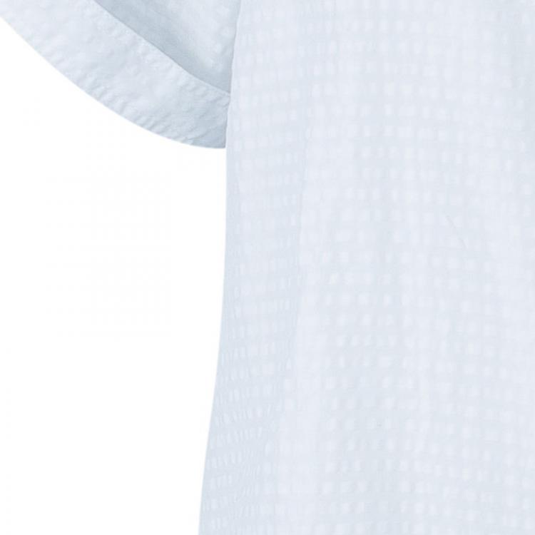 Pre Owned Burberry White Striped Blouse M