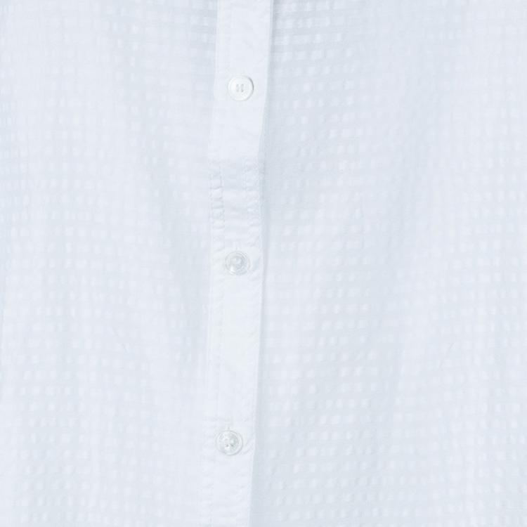 Pre Owned Burberry White Striped Blouse M