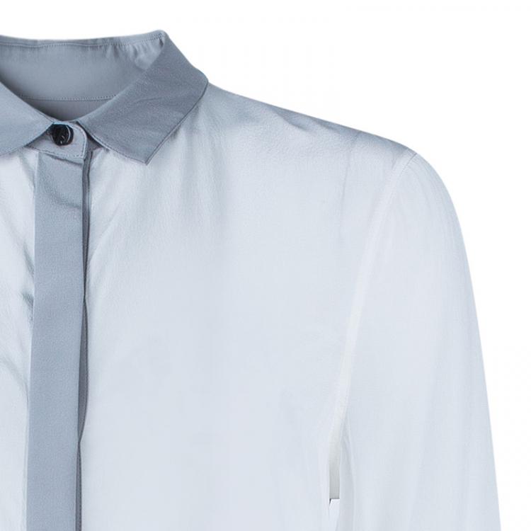 Pre Owned Burberry Two Tone Shirt M