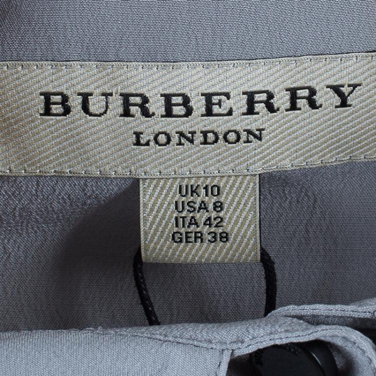 Pre Owned Burberry Two Tone Shirt M