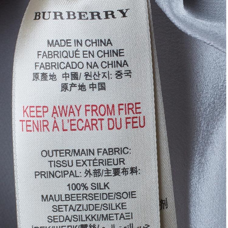 Pre Owned Burberry Two Tone Shirt M