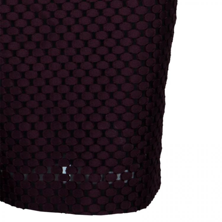 مملوكة مسبقًا Burberry London Plum Claret Dress XS