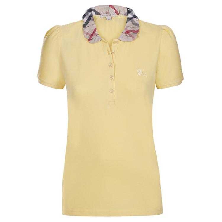 Burberry polo store shirt womens yellow