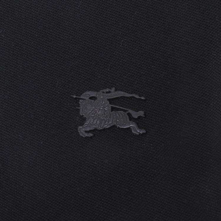 مملوكة مسبقًا Burberry Brit Black Short Sleeve Polo Shirt M