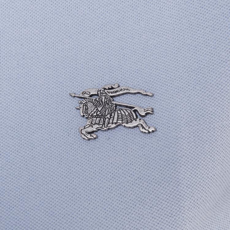 Pre Owned Burberry Brit Sky Blue Short Sleeve Polo Shirt M