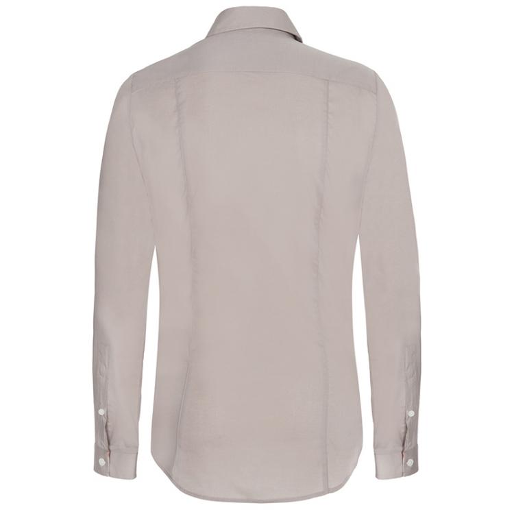 Pre Owned Burberry Brit Beige Novacheck Detail Cotton Shirt S