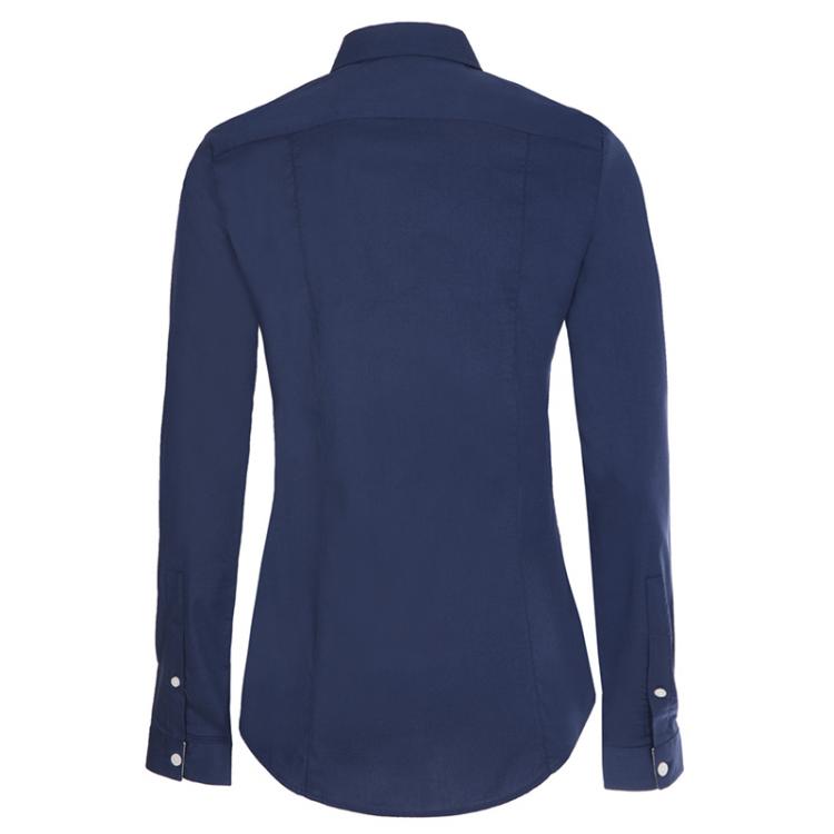مملوكة مسبقًا Burberry Brit Navy Blue Novacheck Detail Cotton Shirt L