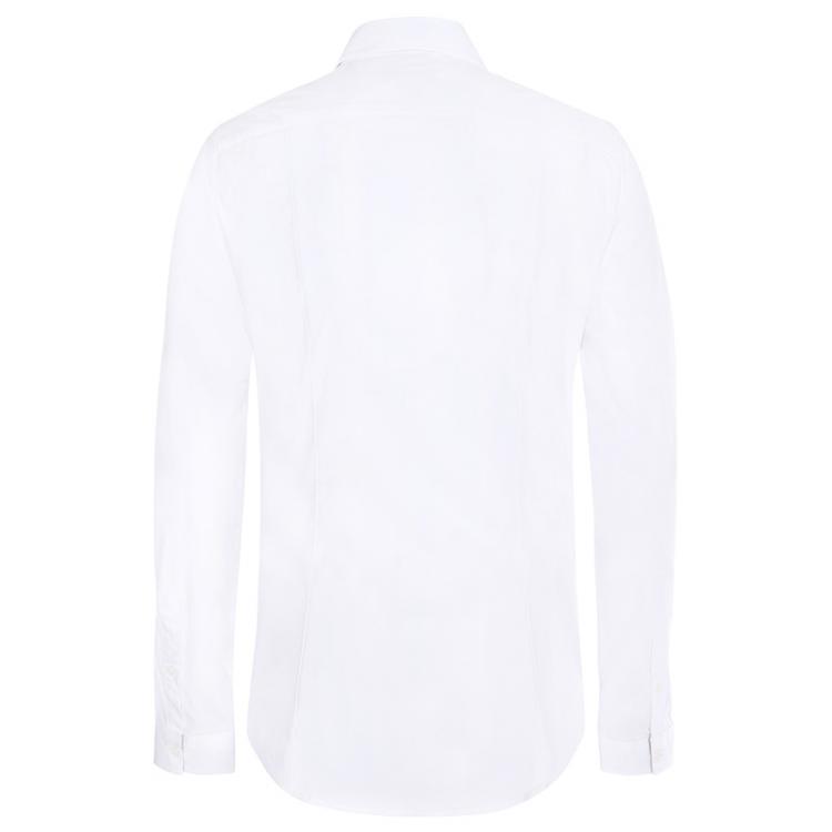Pre Owned Burberry Brit White Novacheck Detail Cotton Shirt L