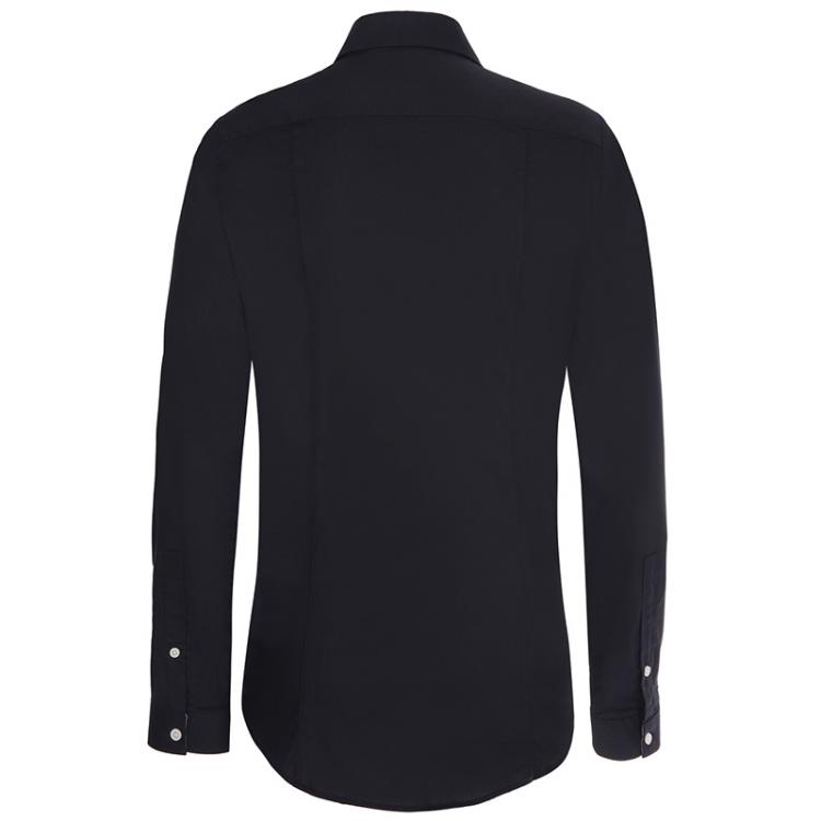 Pre Owned Burberry Brit Black Novacheck Detail Cotton Shirt L