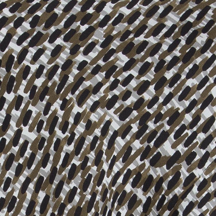 مملوكة مسبقًا Burberry Brit Sand Printed Silk Sleeveless Top L