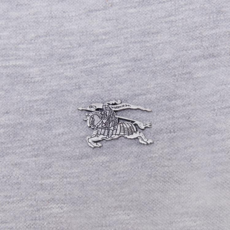 مملوكة مسبقًا Burberry Brit Grey Melange Short Sleeve Polo Shirt M
