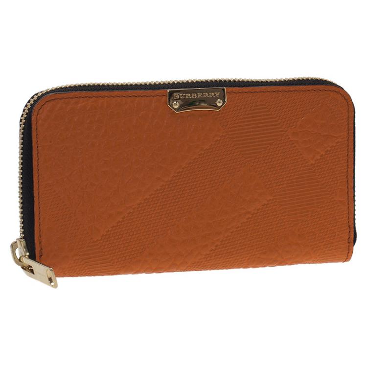 burberry orange wallet