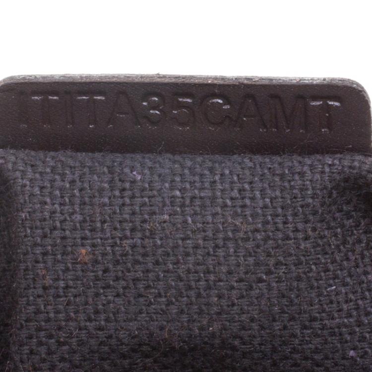 Pre Owned Burberry Brown Haymarket Check PVC Small Aston Sling Bag