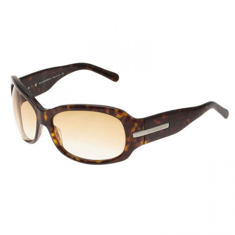 Pre Owned Burberry Tortoise Shell 4016 Sunglasses