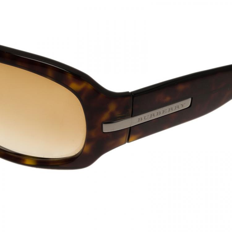 Pre Owned Burberry Tortoise Shell 4016 Sunglasses