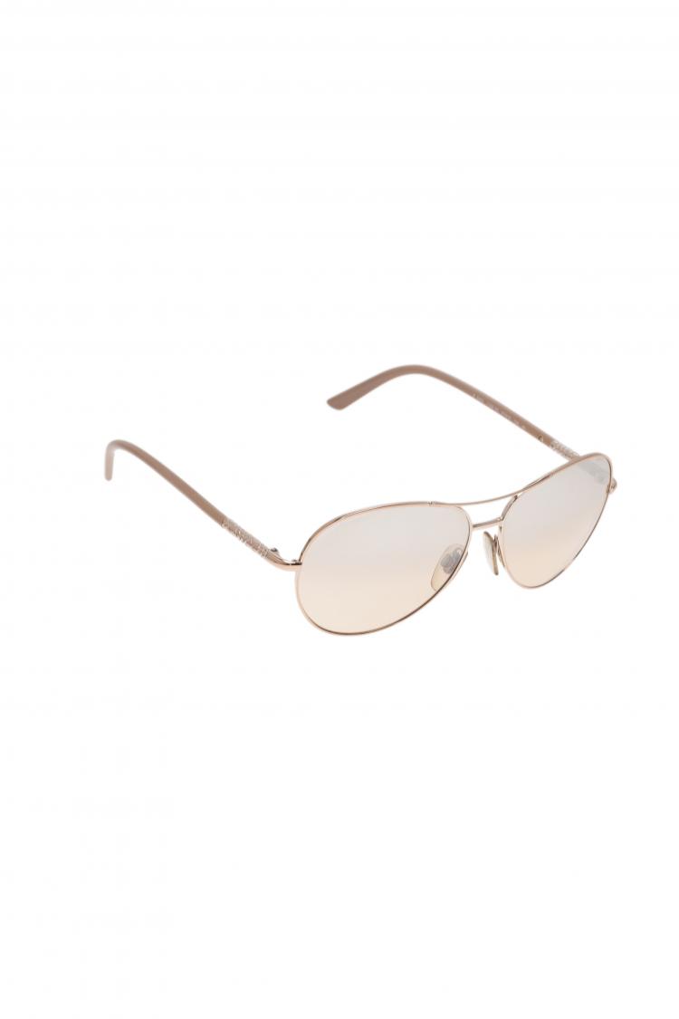 مملوكة مسبقًا Burberry Gold 3053 Aviators