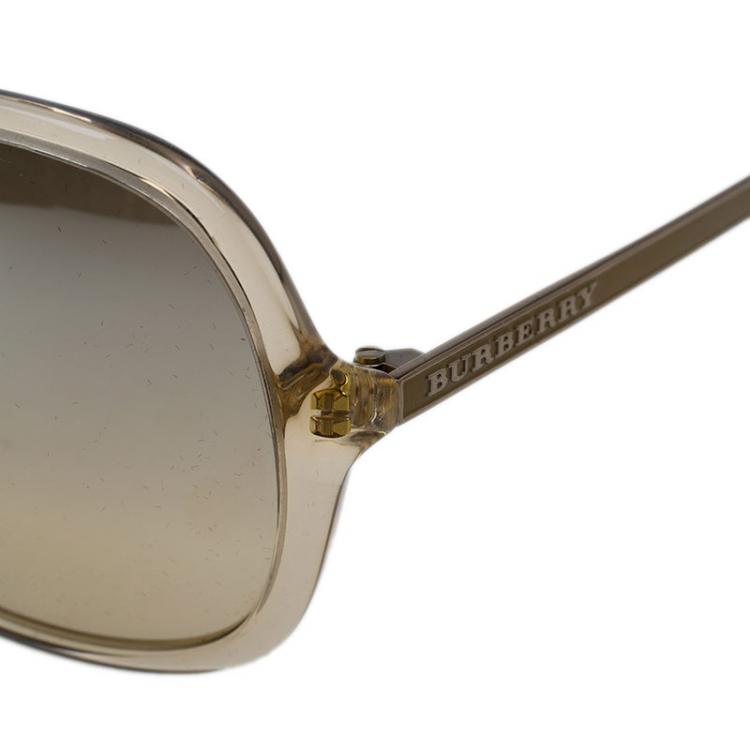 مملوكة مسبقًا Burberry Brown Oversized Round Sunglasses