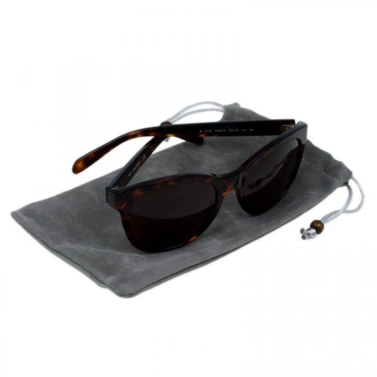 مملوكة مسبقًا Burberry Brown Leopard Frame B4132 Sunglasses
