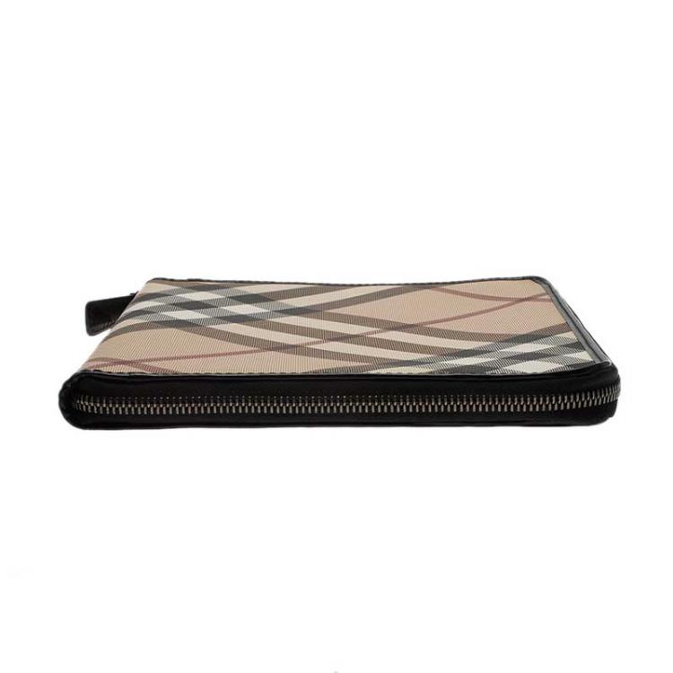 Pre Owned Burberry Novacheck Canvas Ipad Cover