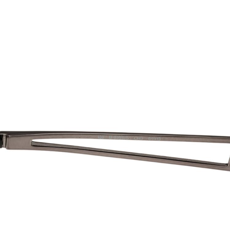 مملوكة مسبقًا Burberry Grey Novecheck Print 8394 Shield Sunglasses