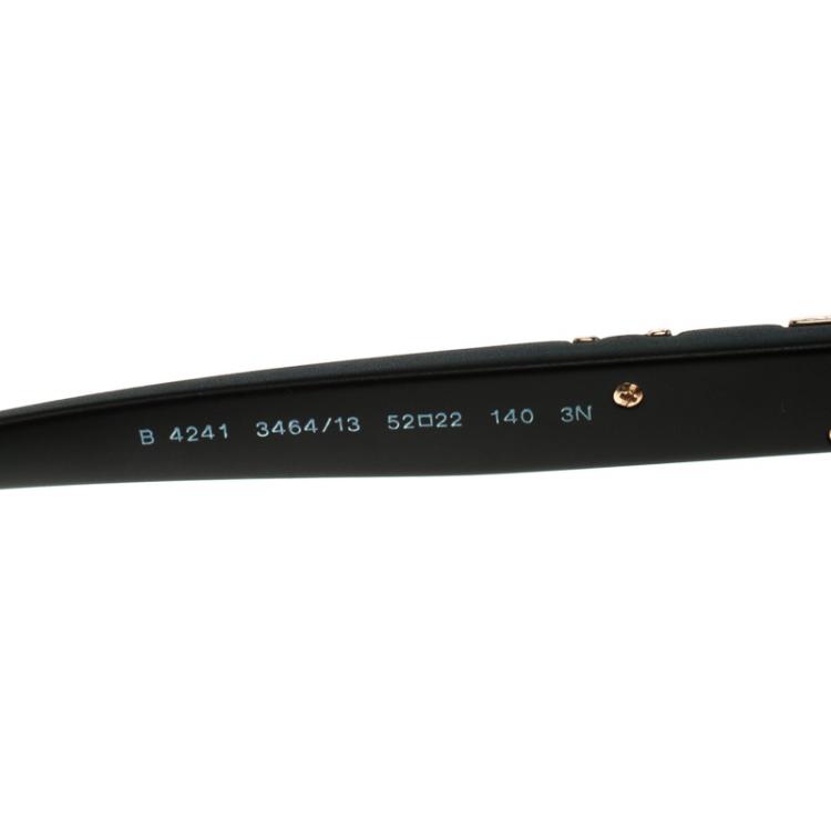 Pre Owned Burberry Brown/Black B 4241 Half Rim Sunglasses