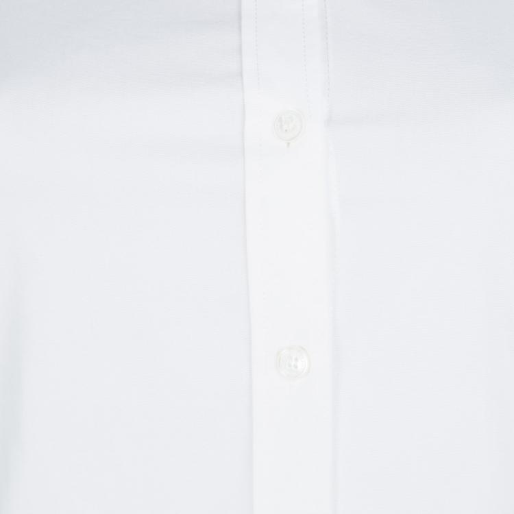Pre Owned Burberry Brit White Cotton Long Sleeve Button Front Shirt XS