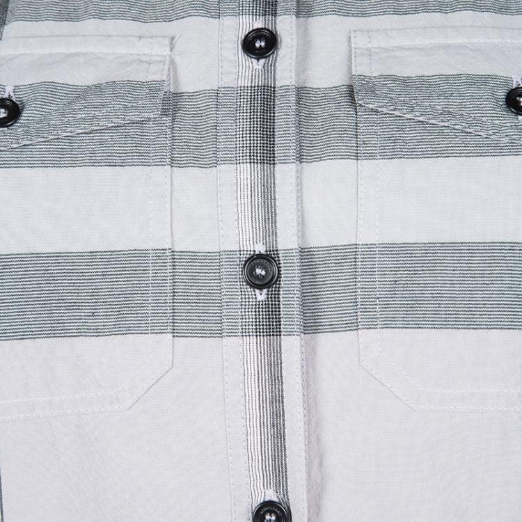 مملوكة مسبقًا Burberry Brit Pale Pink Checked Cotton Long Sleeve Button Front Shirt M