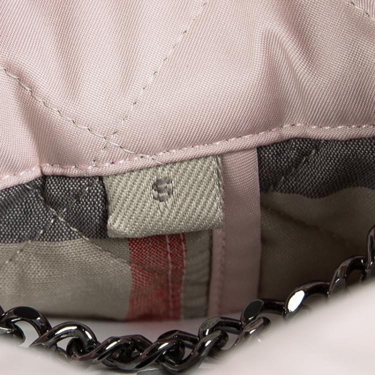 مملوكة مسبقًا Burberry Brit Pale Pink Diamond Quilted Button Front Jacket S