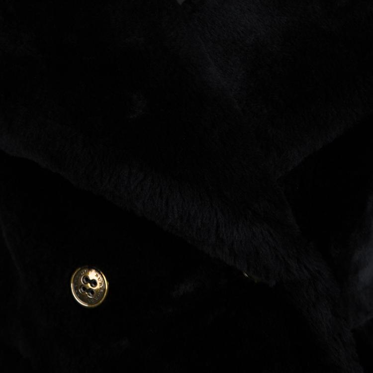 Pre Owned Burberry Prorsum Black Sheep Shearling Jacket S