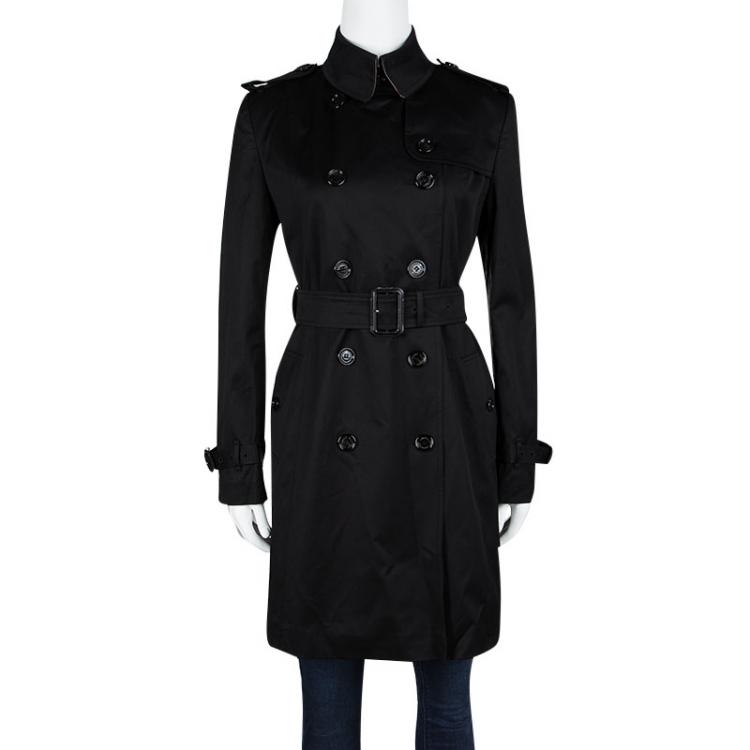 Burberry London Black Cotton Belted Trench Coat S Burberry | TLC