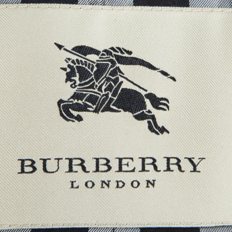 Pre Owned Burberry London Black Wool Pant Suit S