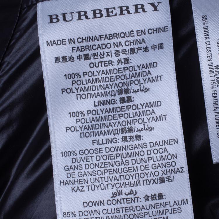Pre Owned Burberry Sport Black Down Jacket M