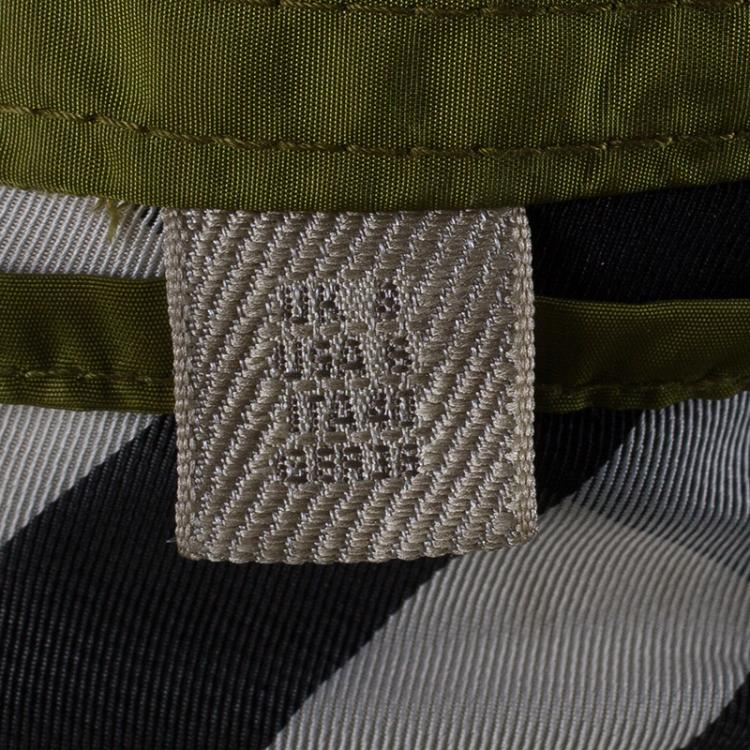 Pre Owned Burberry Olive Green Taffeta Trenchcoat S