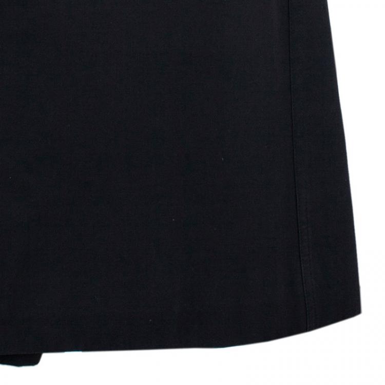 مملوكة مسبقًا Burberry Black Kensington Long Heritage Trench Coat S