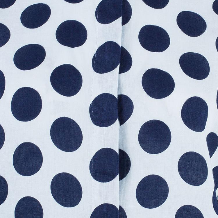 Pre Owned Burberry Prorsum Navy Large Polka Dot Shirt S