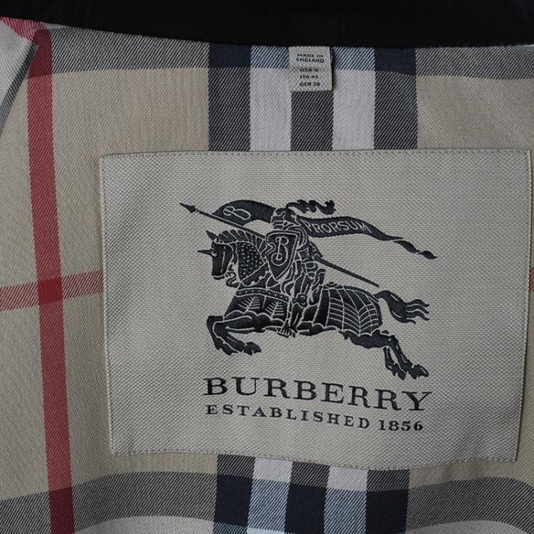 Pre Owned Burberry Black Long Heritage Trench Coat M