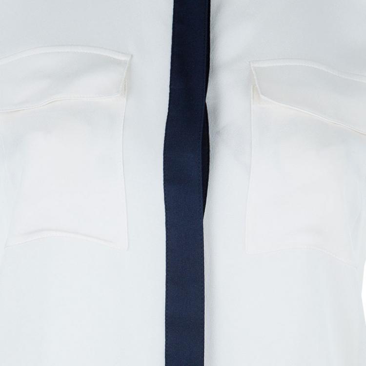 مملوكة مسبقًا Burberry Colorblock Silk Shirt S