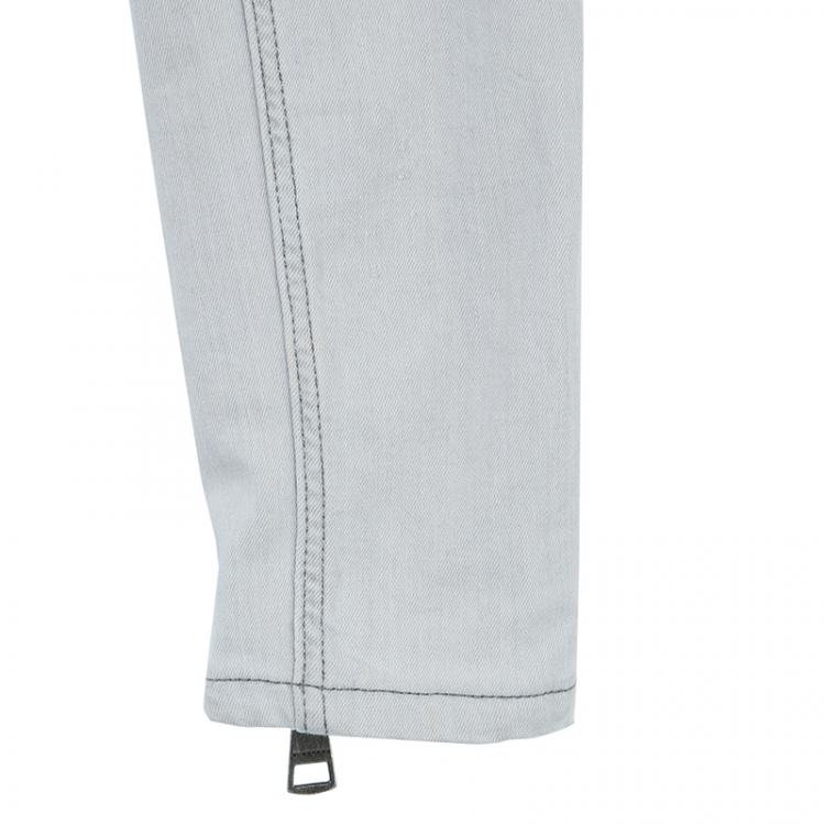 Pre Owned Burberry Brit Bexton Grey Skinny Jeans S