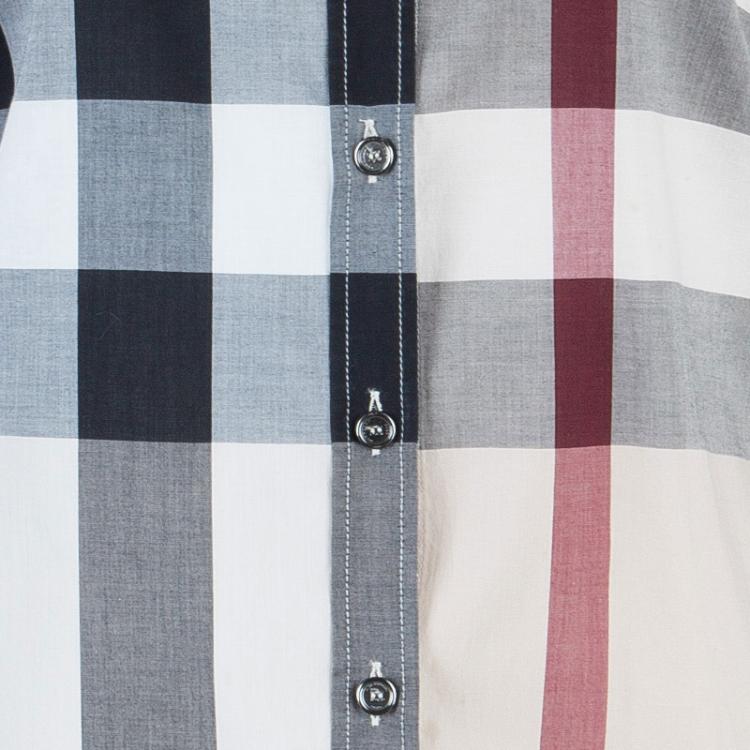 Pre Owned Burberry Beige Nova Check Shirt M