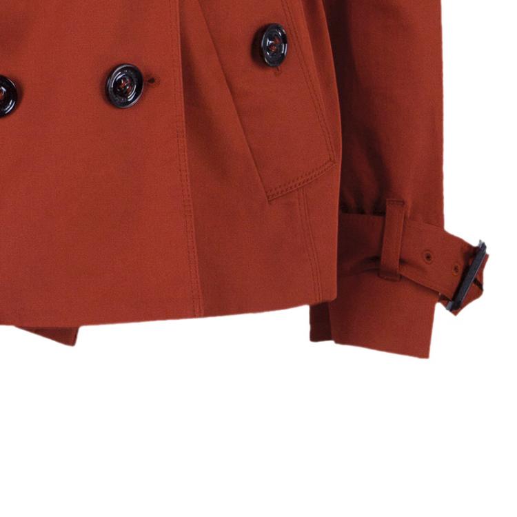 Pre Owned Burberry Red Trench Coat S