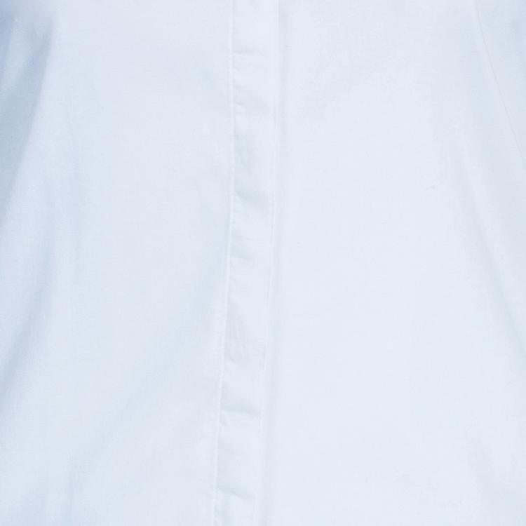 Pre Owned Burberry White Cotton Shirt XS