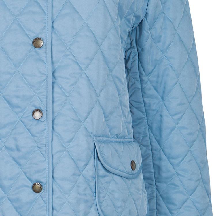 Pre Owned Burberry Baby Blue Quilted Jacket L