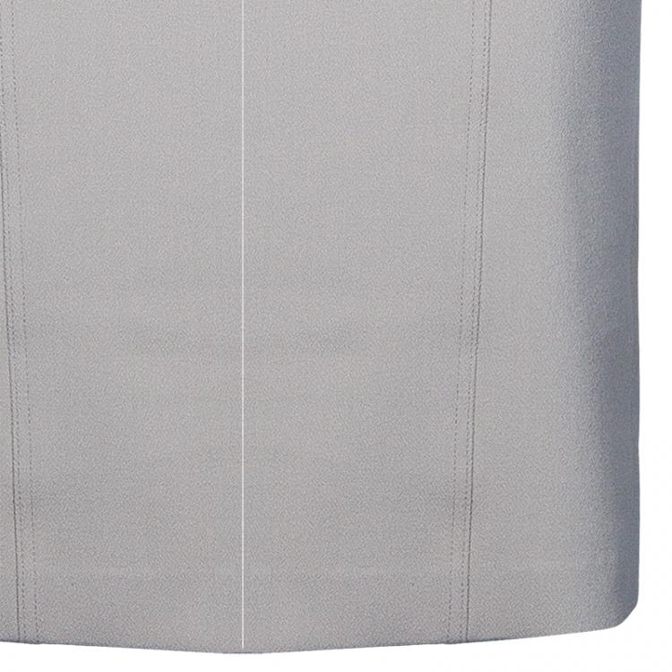 مملوكة مسبقًا Burberry Beige V-Neck Wool Dress S
