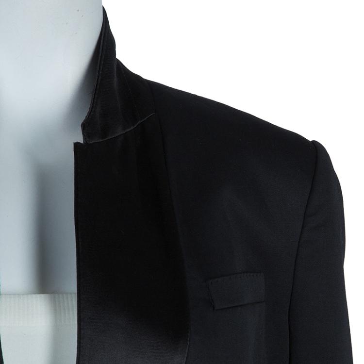 Pre Owned Burberry Prorsum Black Tailored Blazer L