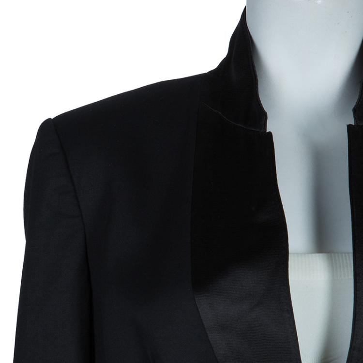 Pre Owned Burberry Prorsum Black Tailored Blazer L