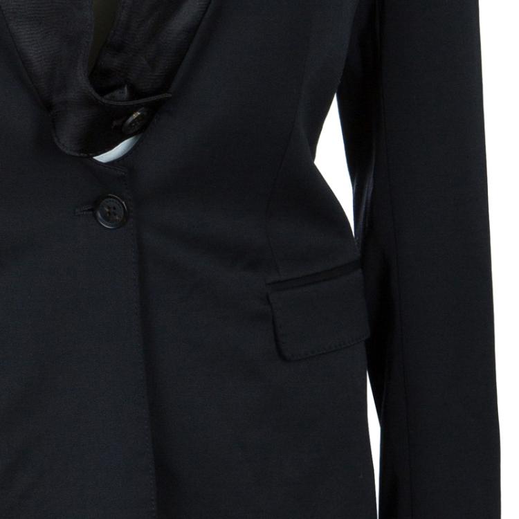 Pre Owned Burberry Prorsum Black Tailored Blazer L