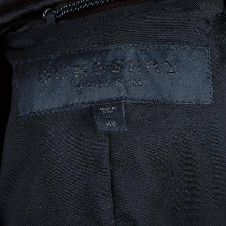 Pre Owned Burberry Prorsum Black Tailored Blazer L