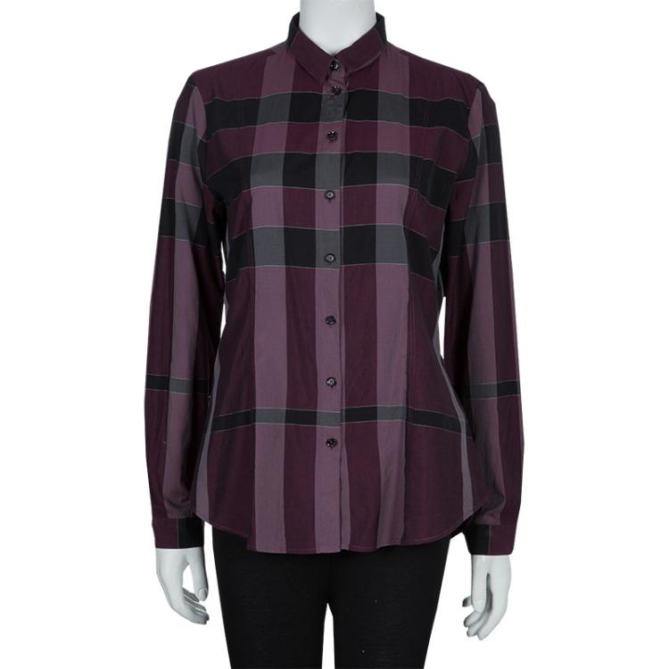 Burberry shirt womens purple new arrivals